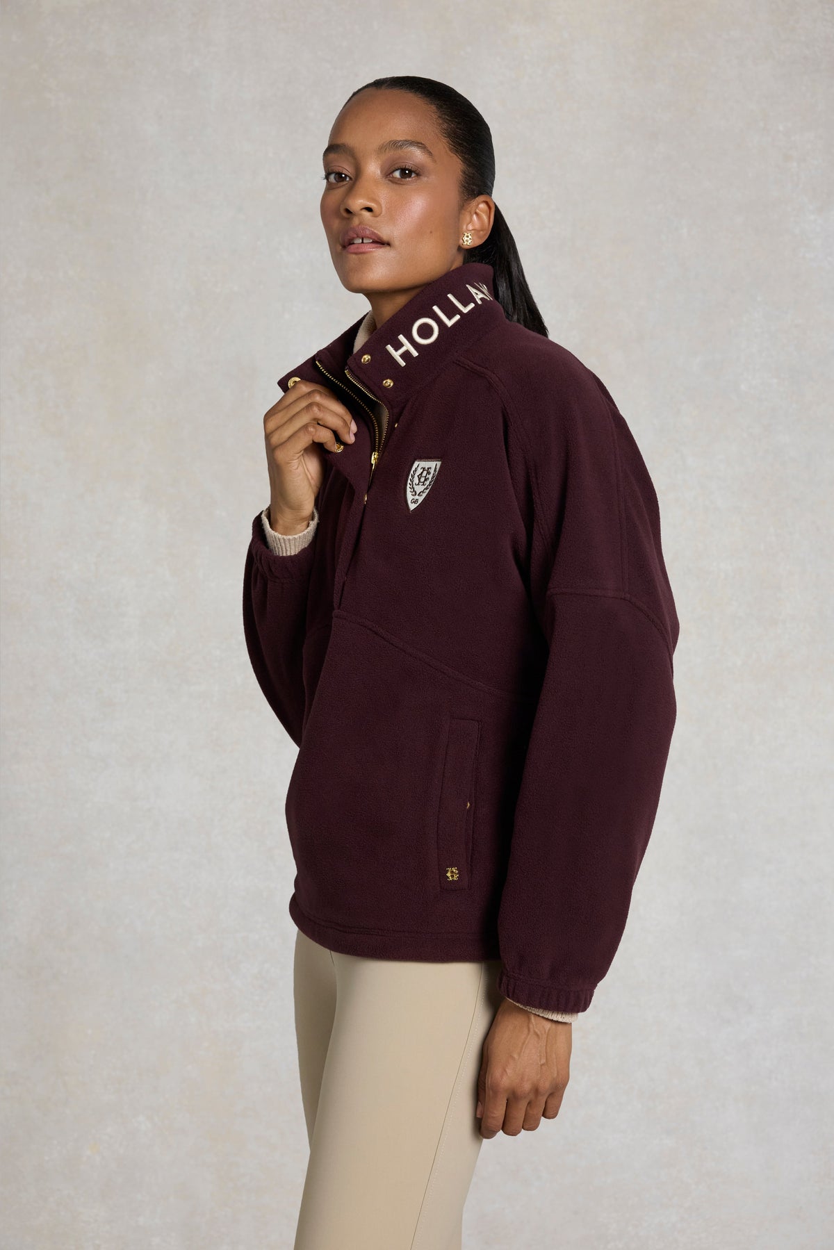 Cranborne Over Head Fleece (Mulberry)