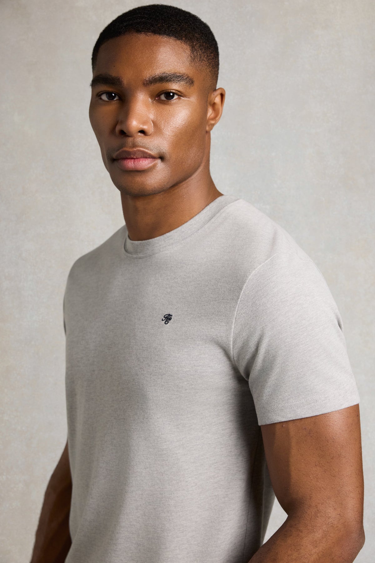 Men's Crew Neck T-Shirt (Grey Marl)