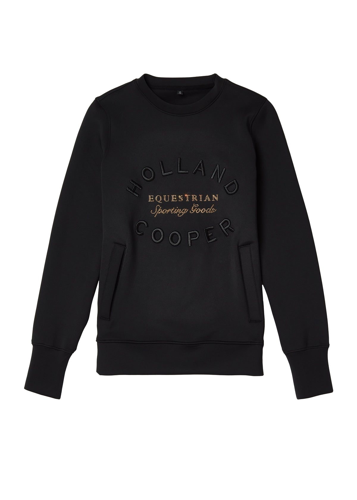 Crystal Crew Neck Sweat (Black)