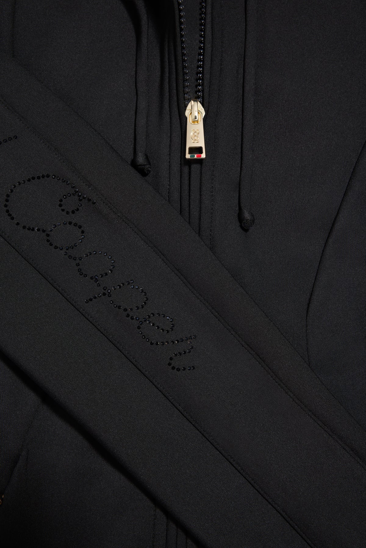 Crystal Zip Hoodie (Black)