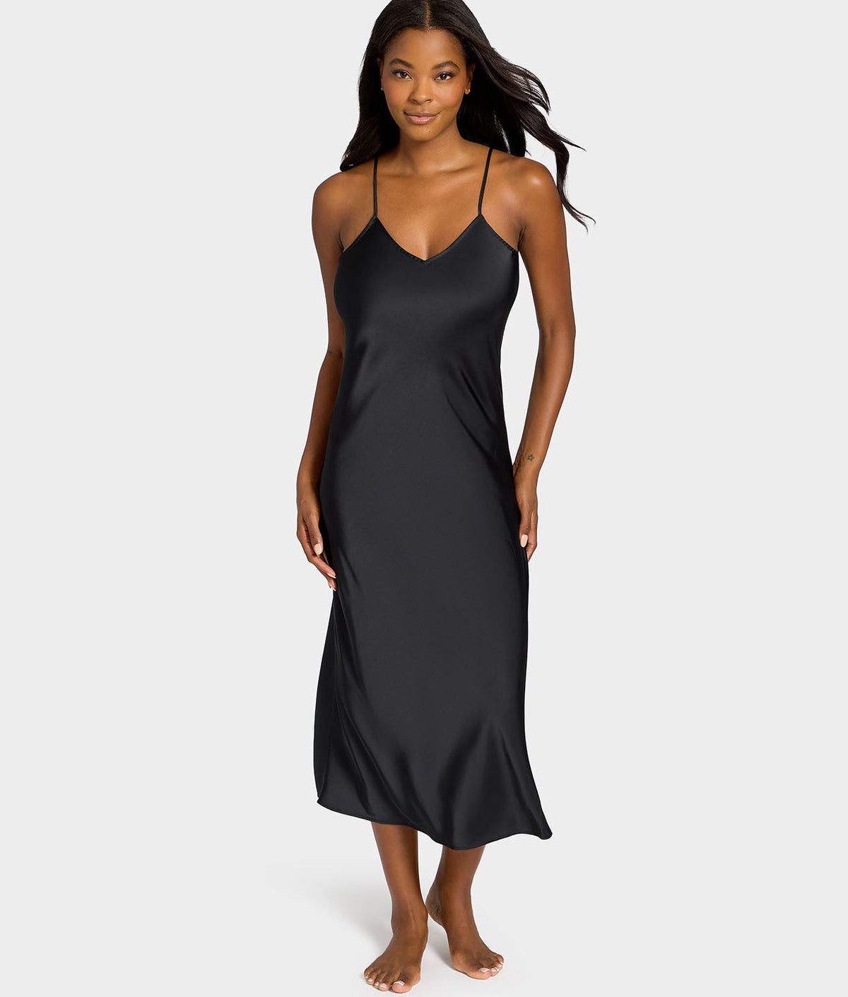 The Washed Satin Gown