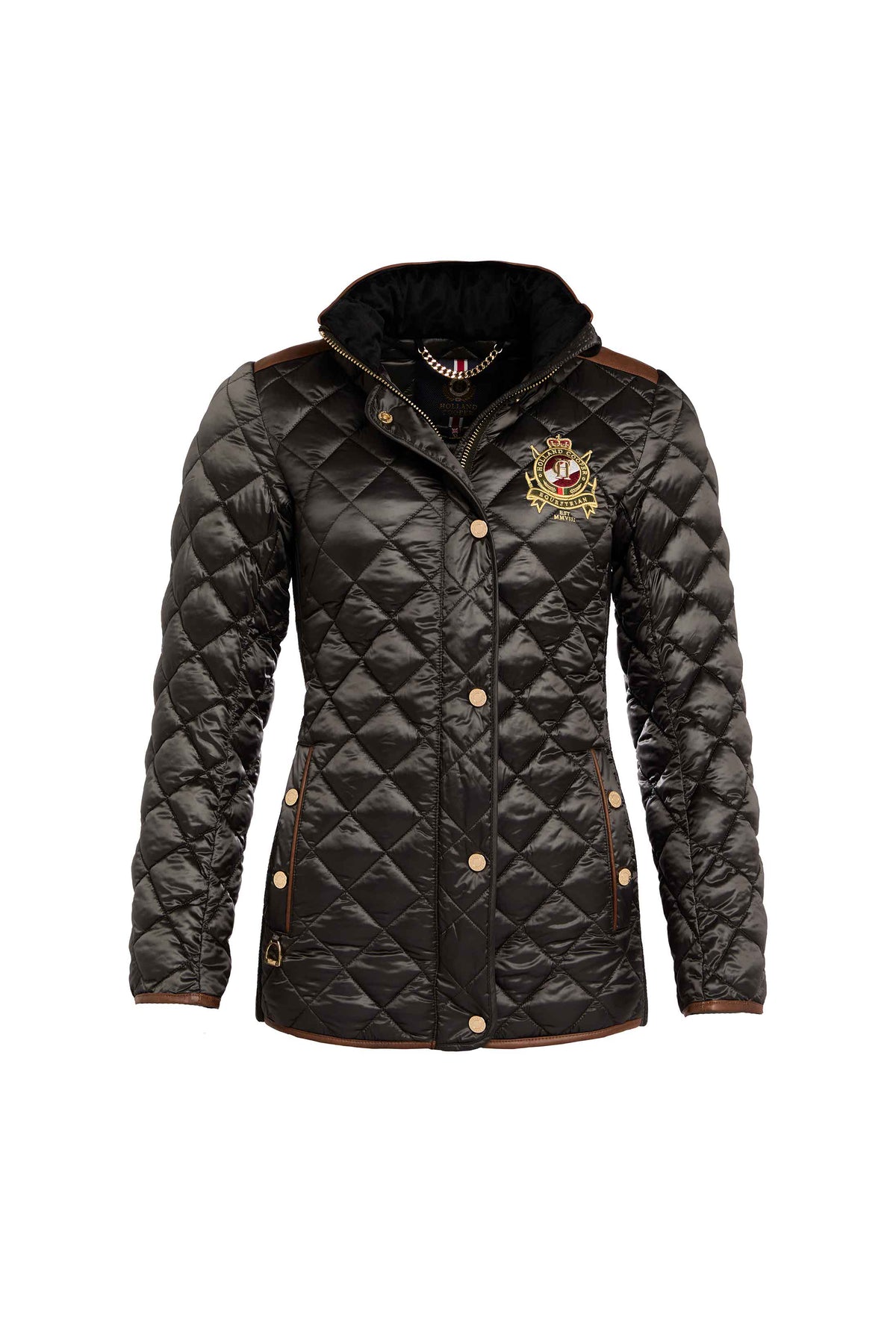 Diamond Quilt Classic Jacket (Khaki)