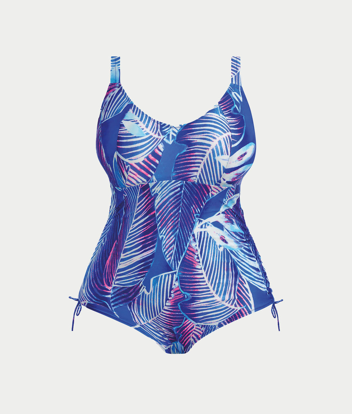 Plus Size Maluku Island Wire-Free One-Piece Swimsuit