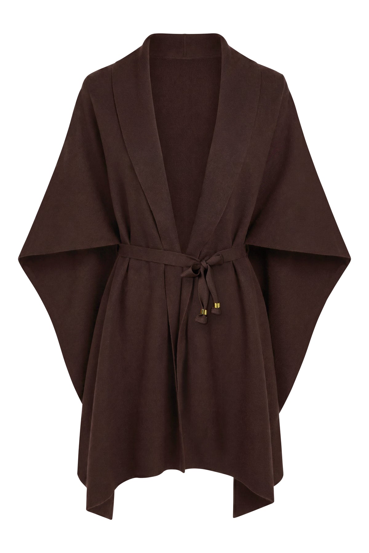 Everett Cape Cardigan (Chocolate)
