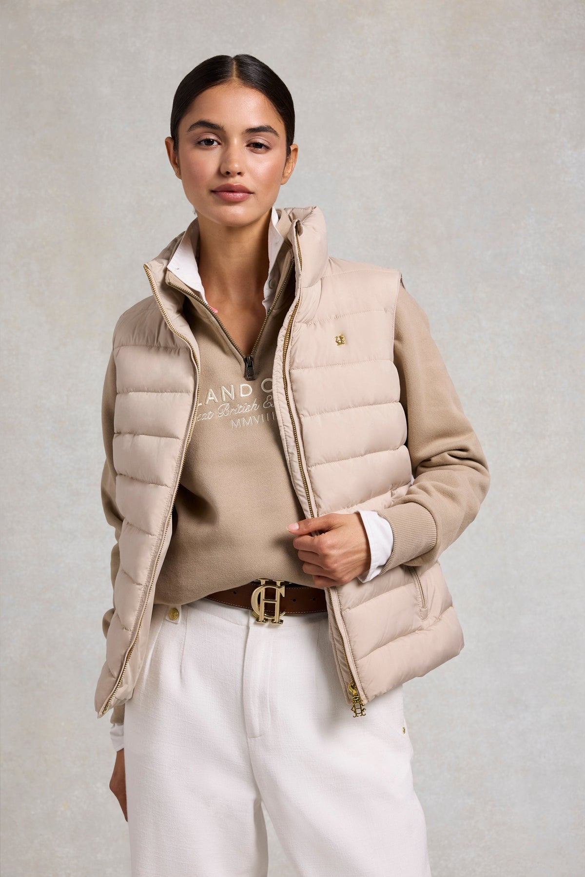 Ferncroft Padded Gilet (Putty)
