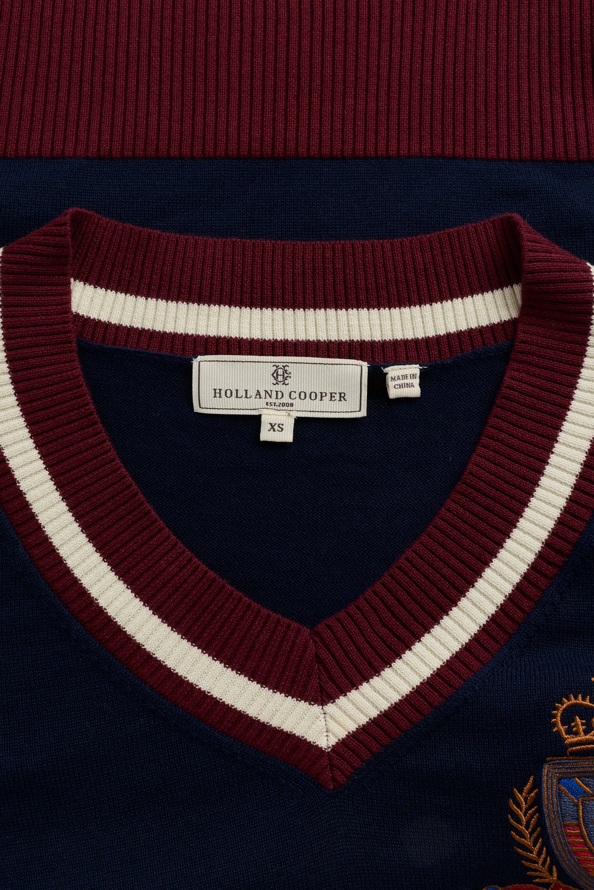 Foxcote V-Neck Knit (Ink Navy)