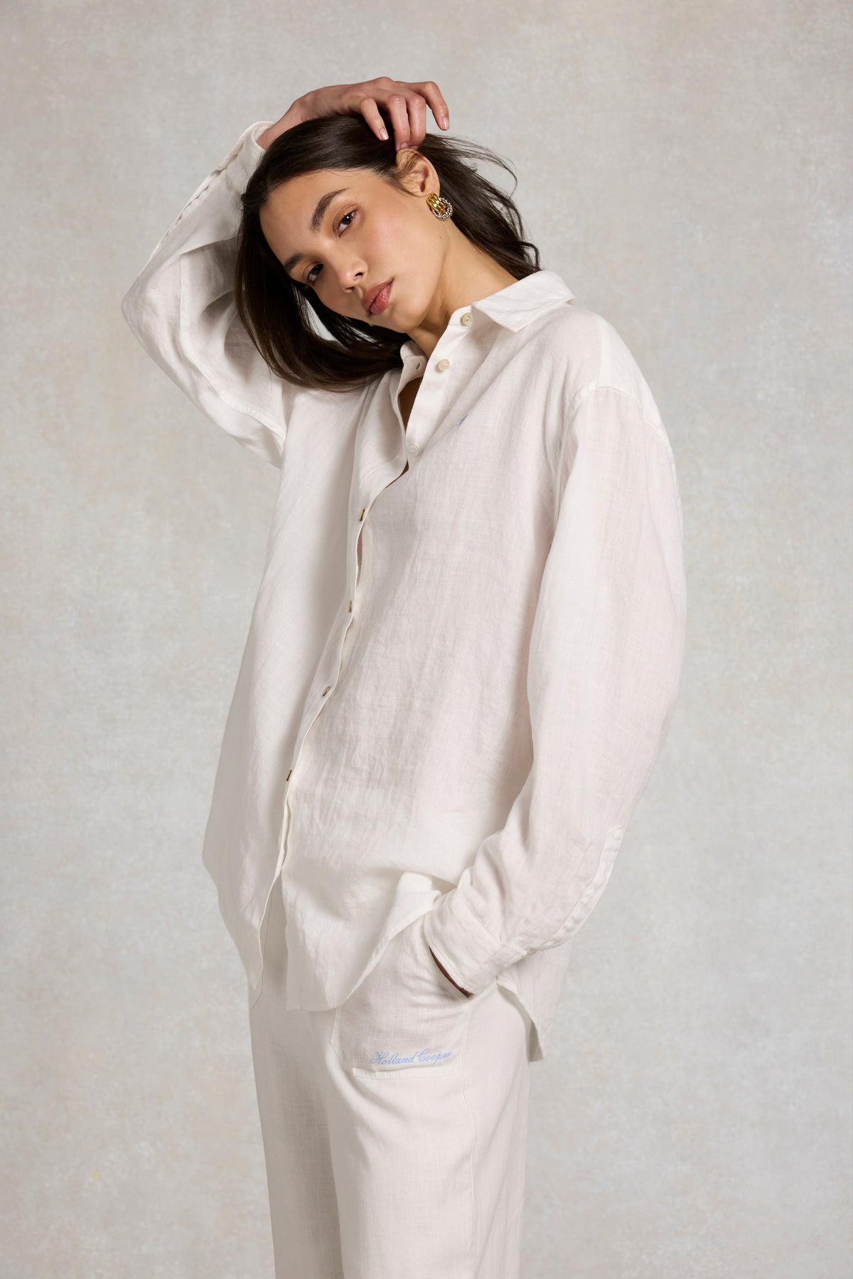 Amalfi Linen Shirt (White)