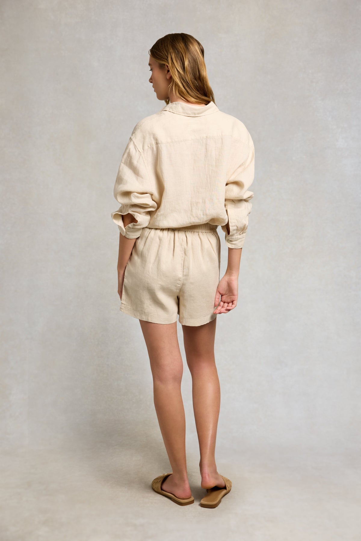 Amalfi Linen Short (Oatmeal)