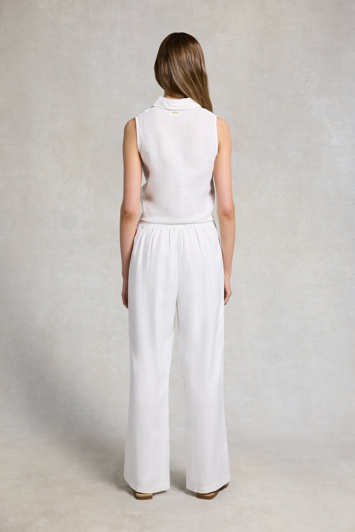 Amalfi Linen Trouser (White)