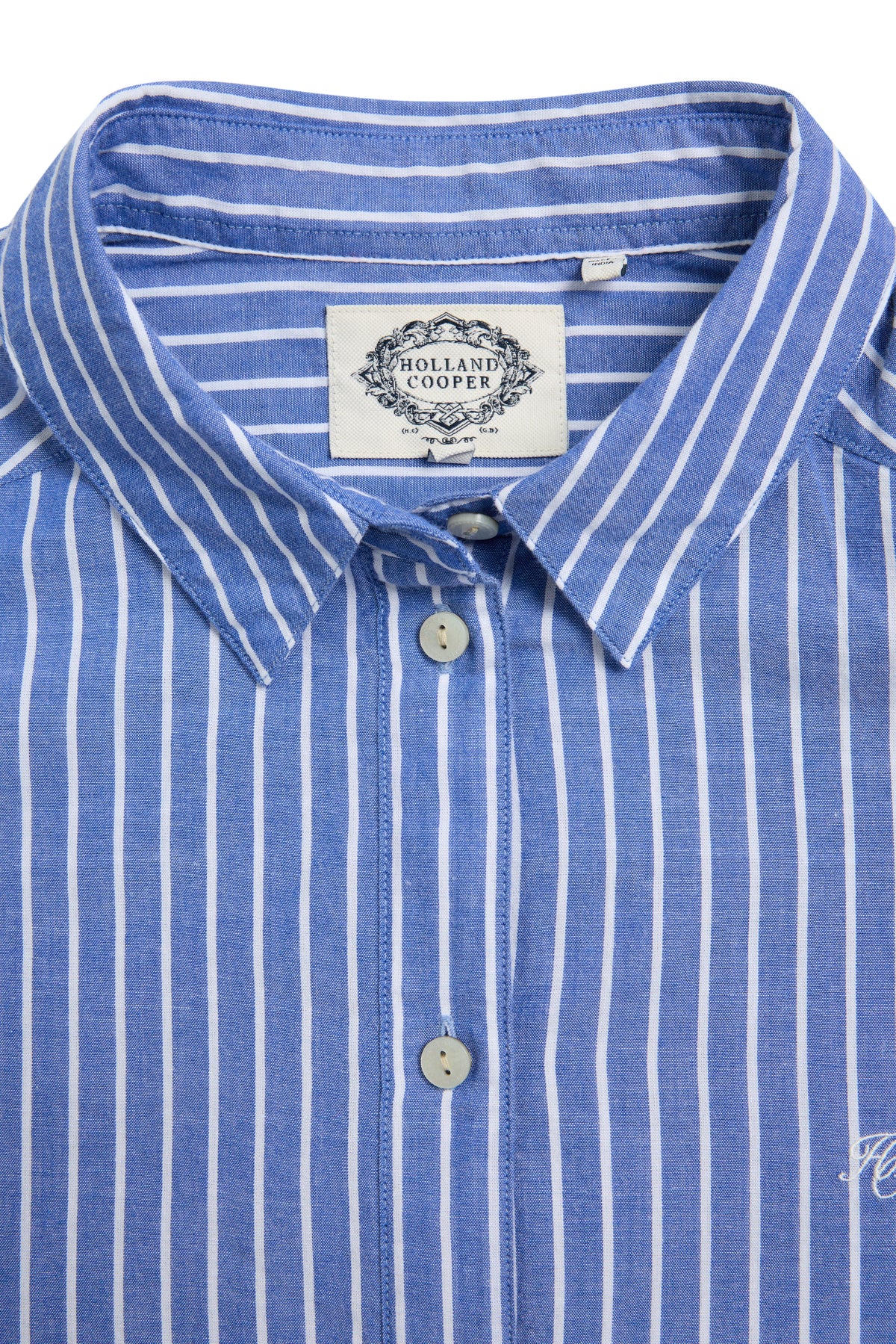 Athena Shirt (Dusty Blue Stripe)