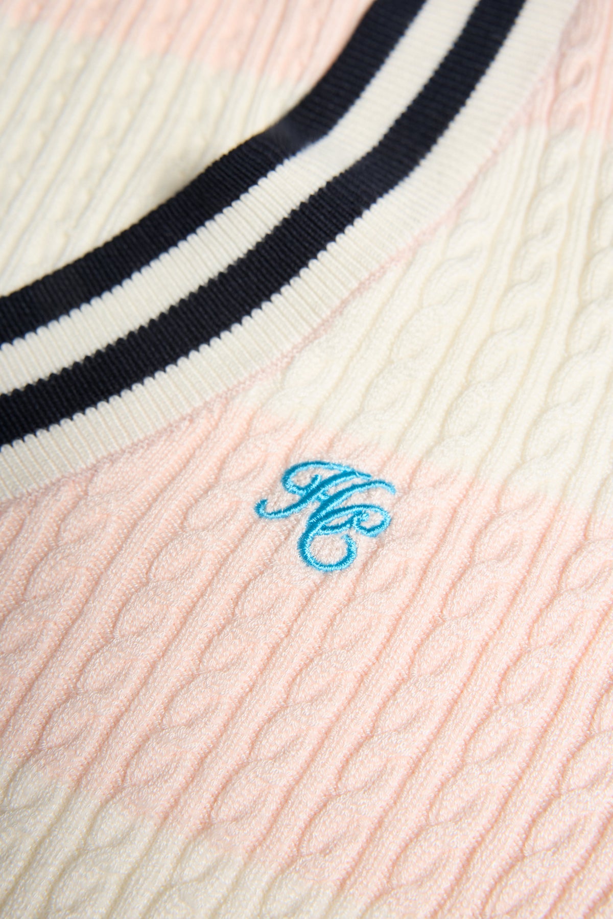 Badminton Knit (Blush Natural Stripe)