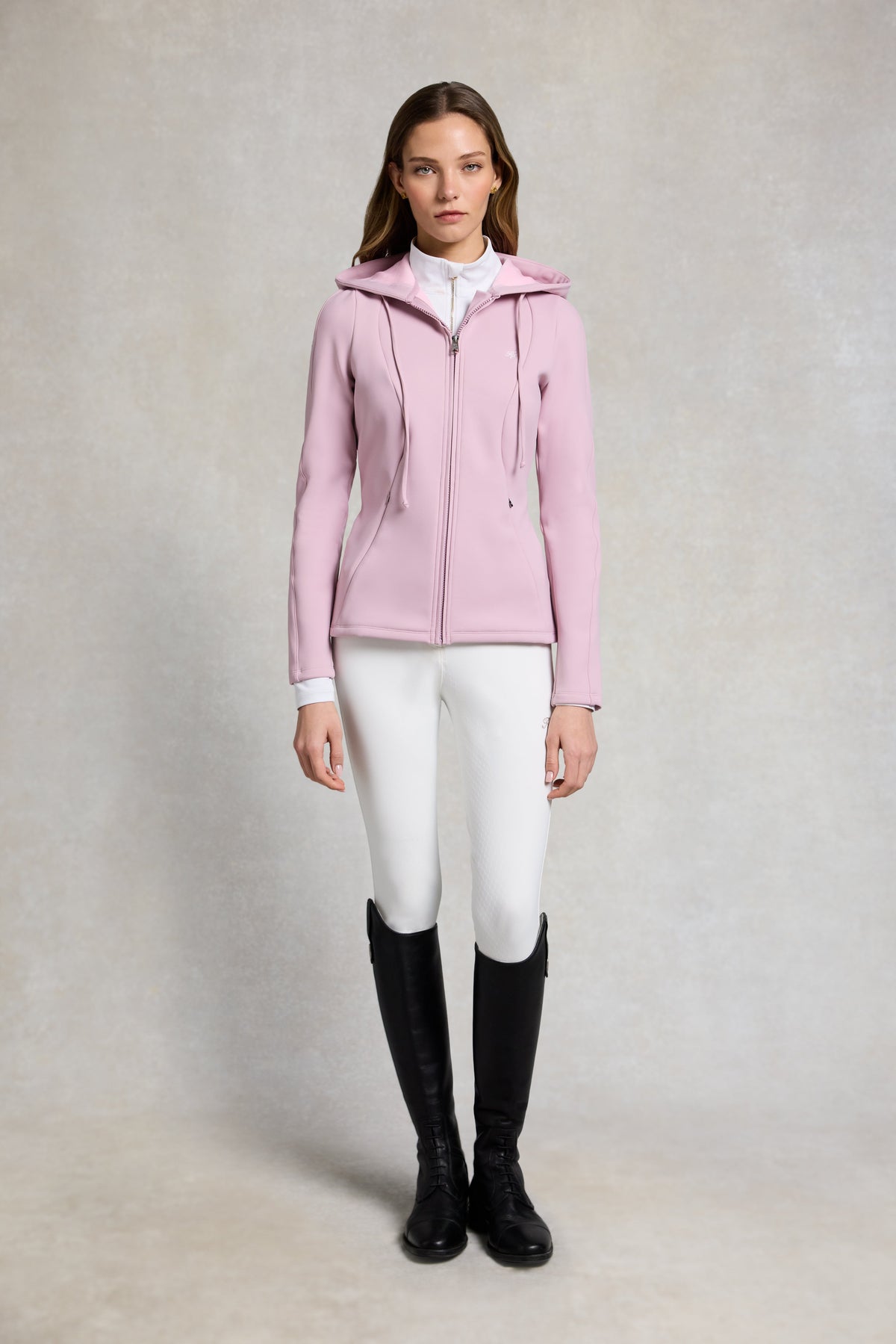 Chiltern Zip Hoodie (Dawn Pink)