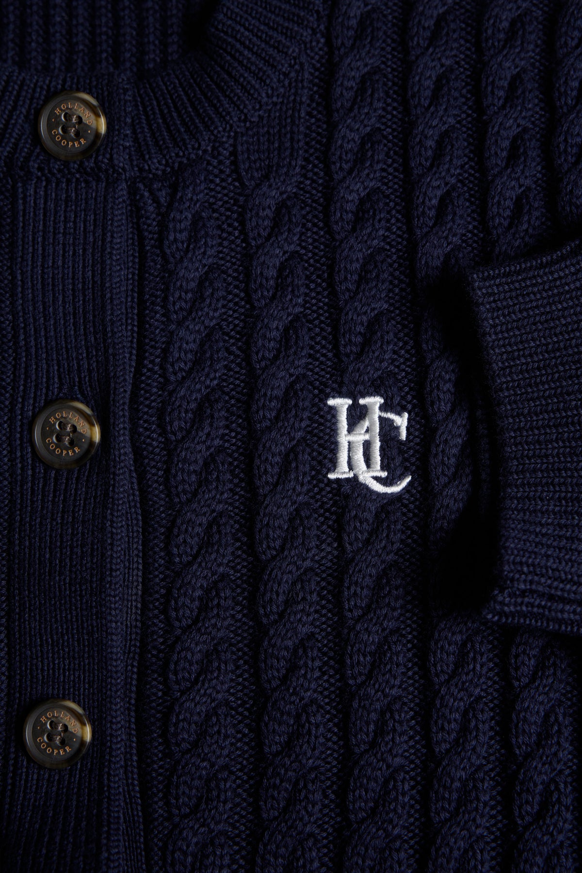 Cotswold Short Sleeve Cardigan (Ink Navy)