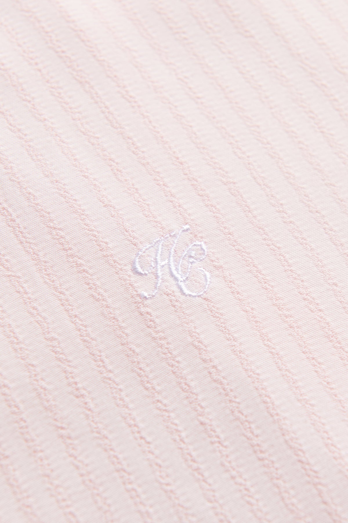 Ella Shirt (Soft Pink Jacquard Stripe)