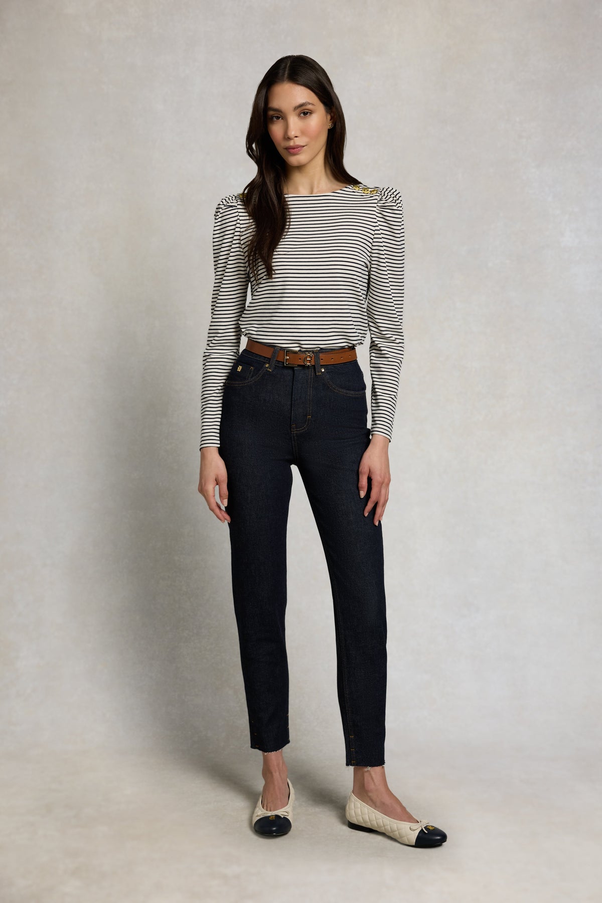 High Rise Slim Jean (Super Dark Denim)