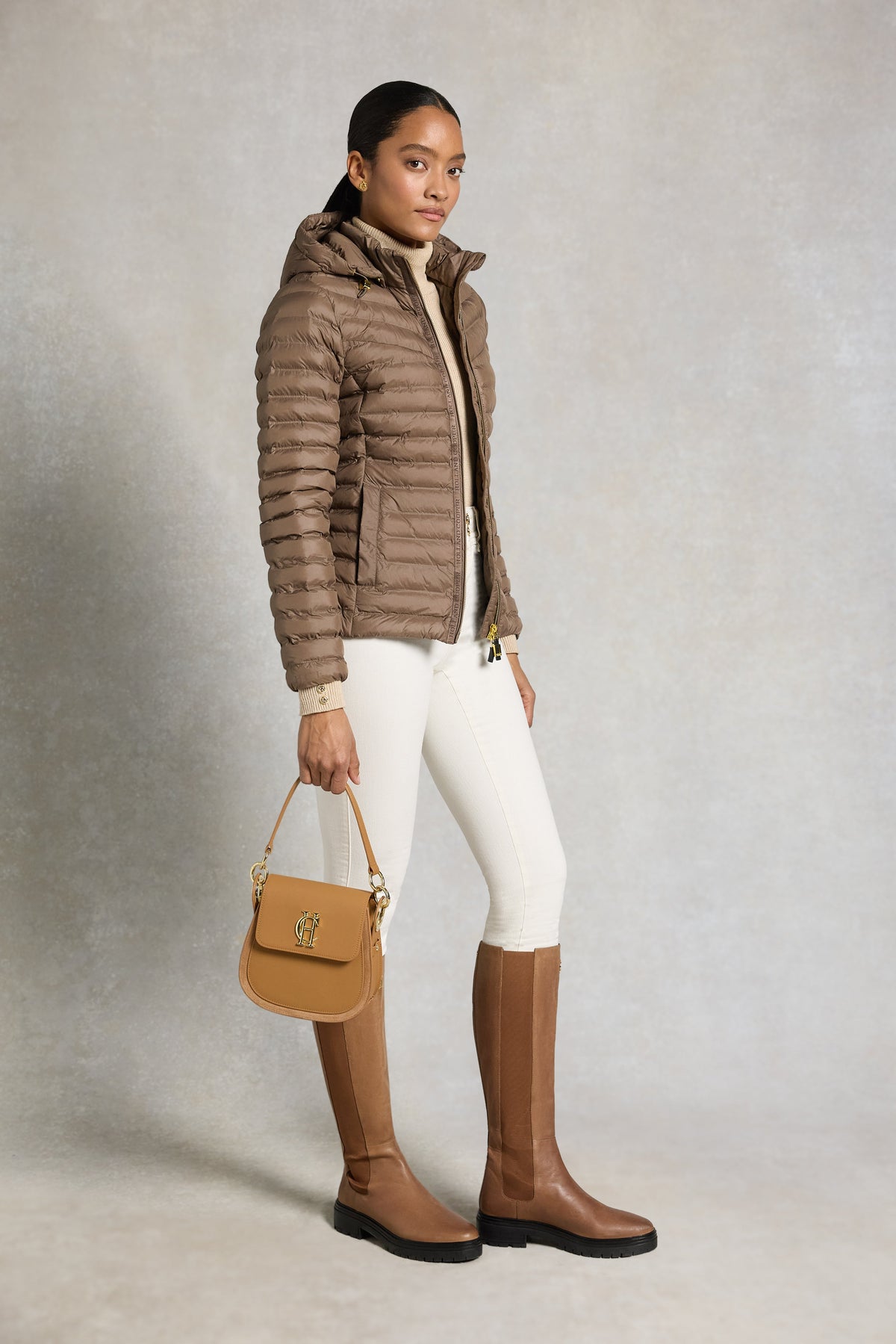 Lightweight Puffer Jacket (Chestnut)
