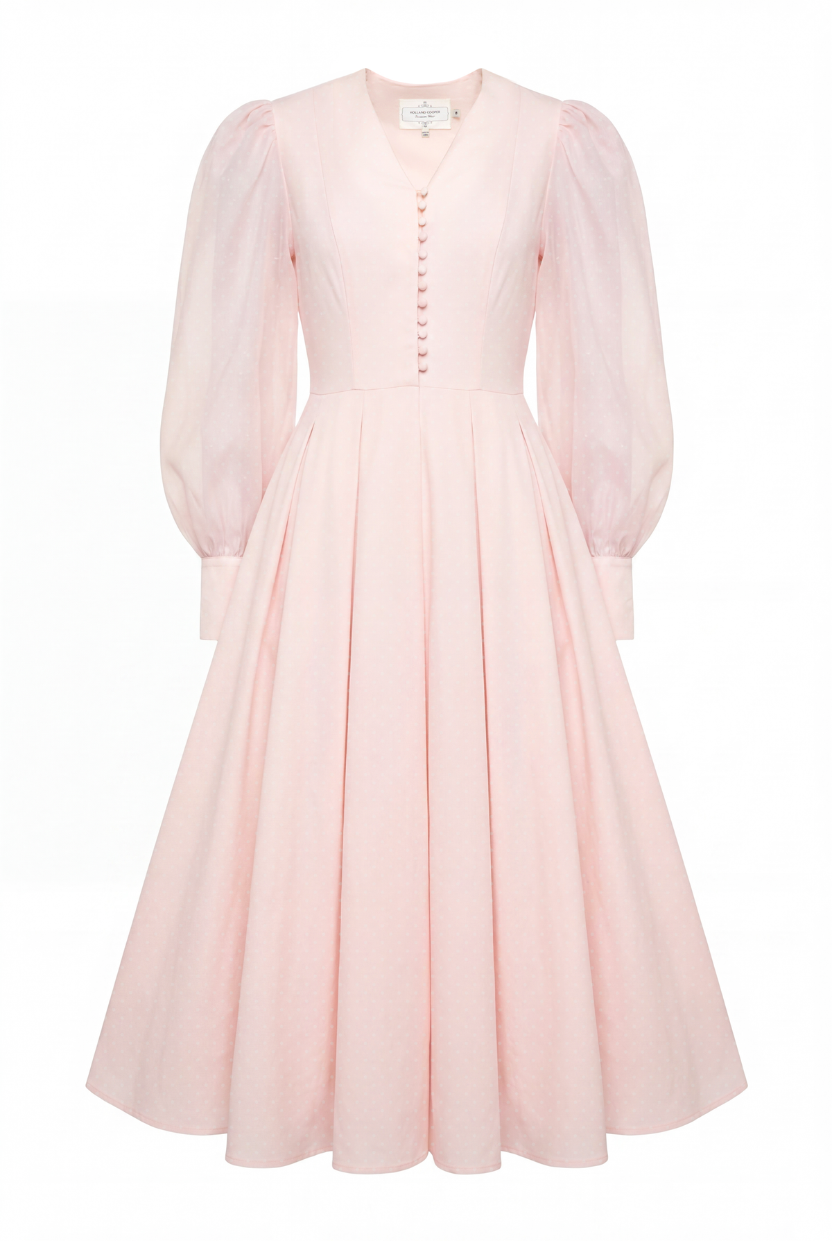 Lucie Dress (Blush Polka Dot)