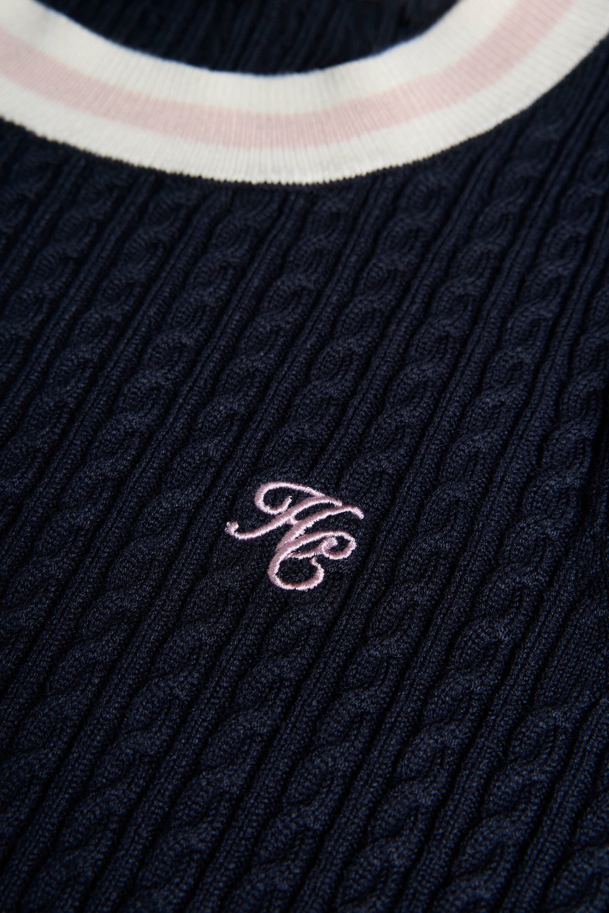 Lucy Crew Knit (Ink Navy Natural Pink)