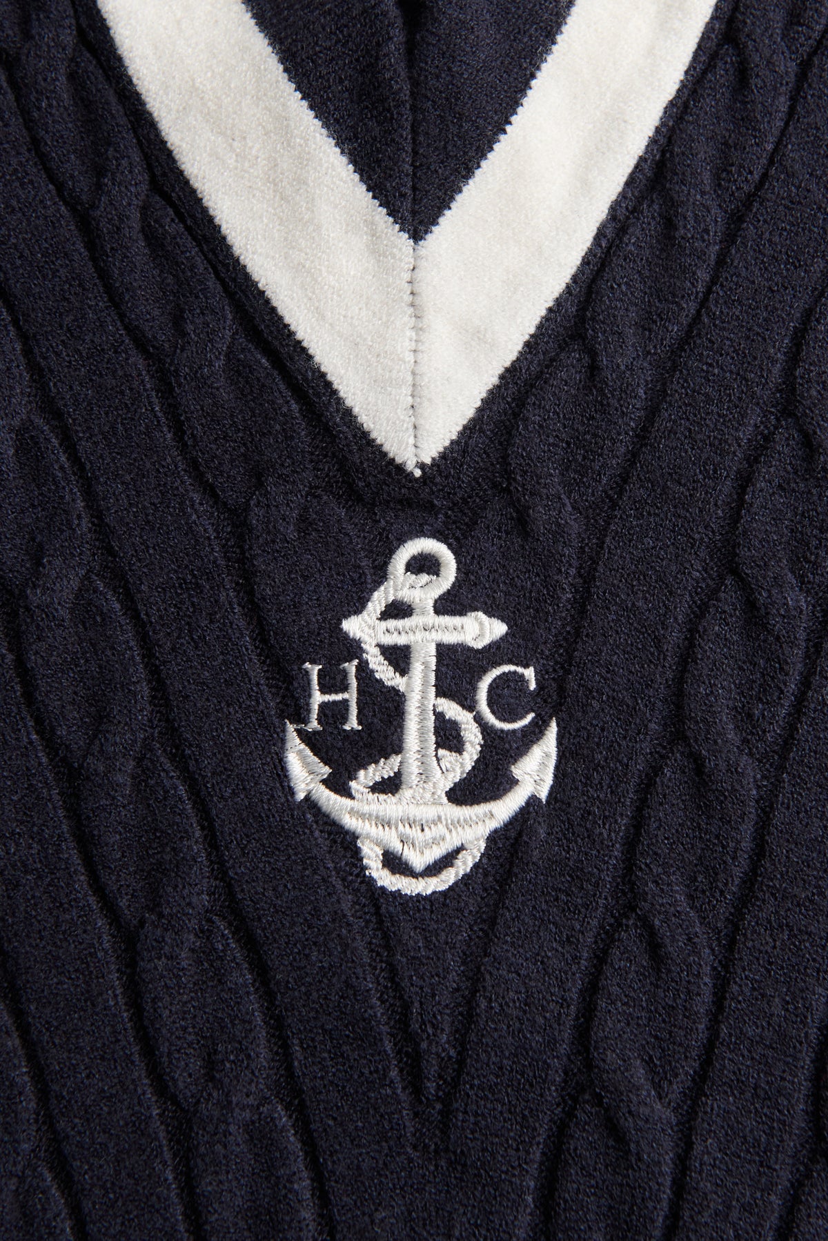 Melissa V Neck Knit (Ink Navy Natural)