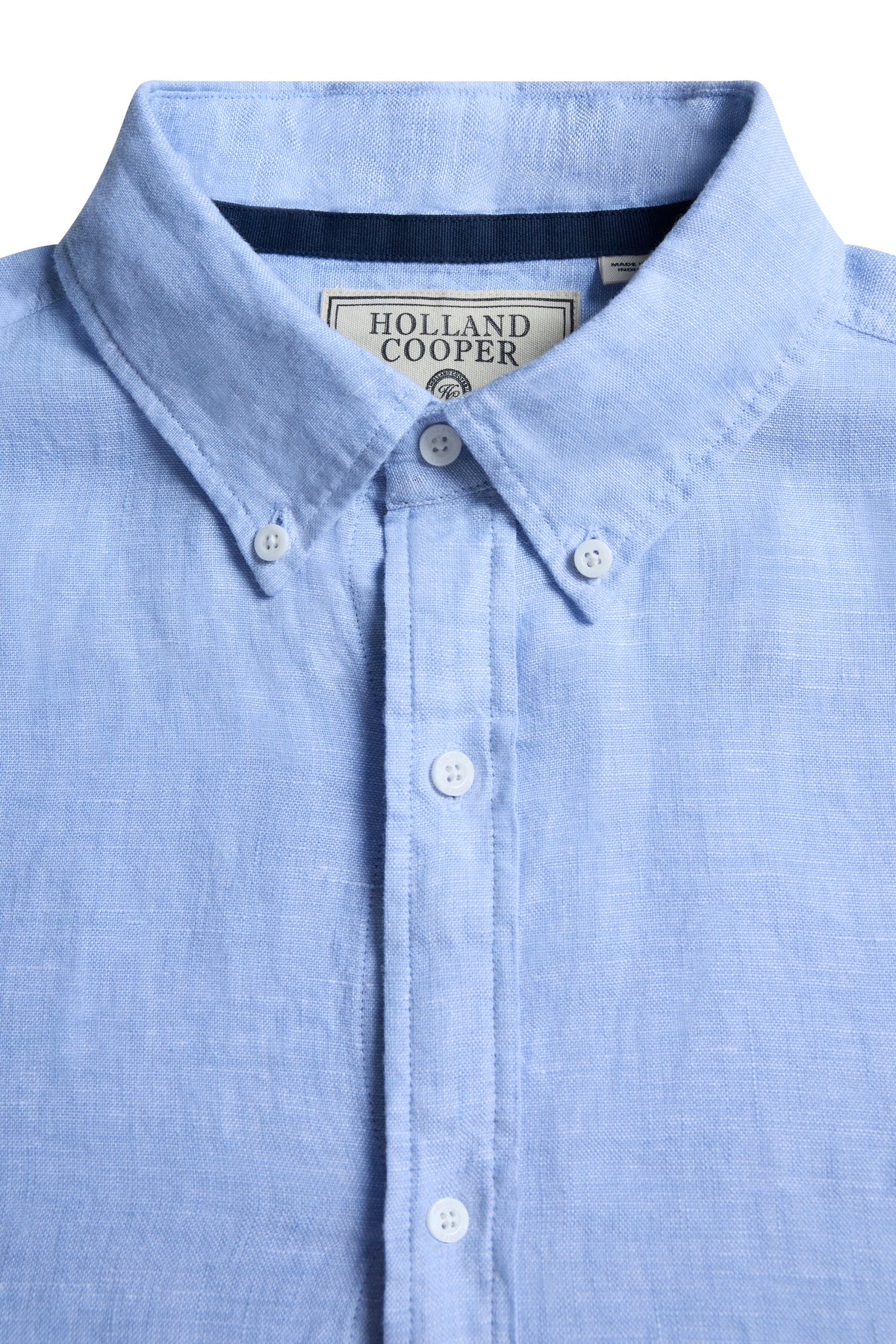 Men's Regular Fit Linen Shirt (Sky Blue)