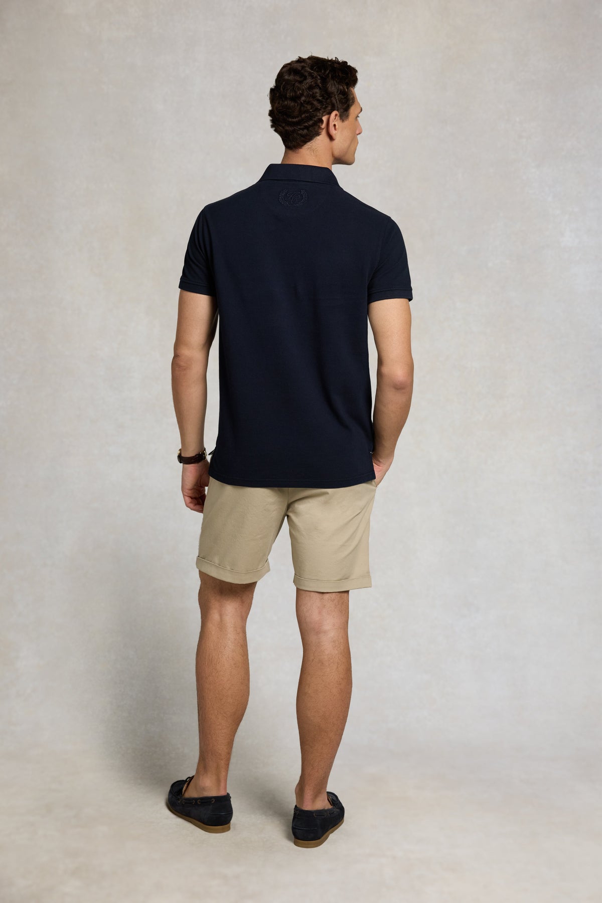 Men's Classic Short Sleeve Polo Shirt (Ink Navy)
