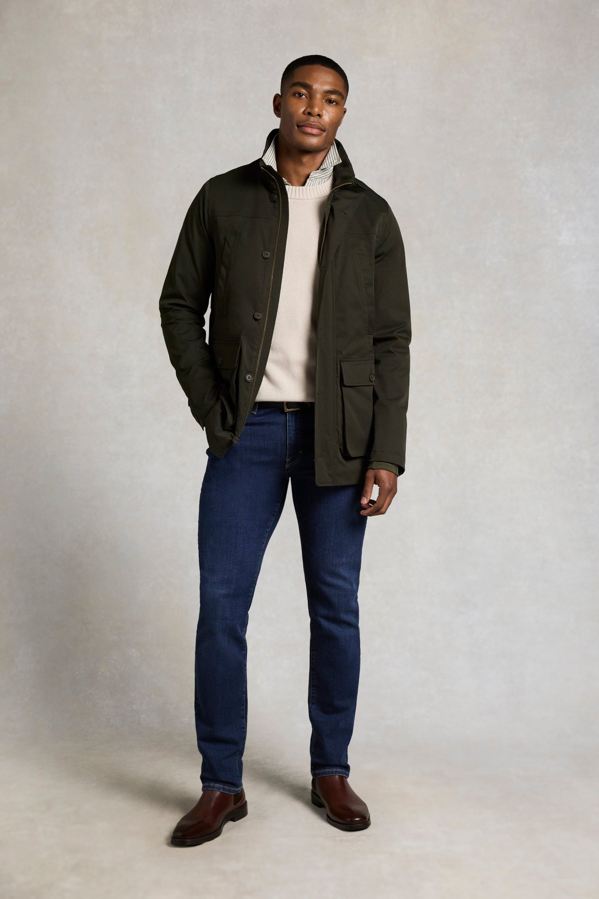 Men's Waterproof Field Coat (Khaki)