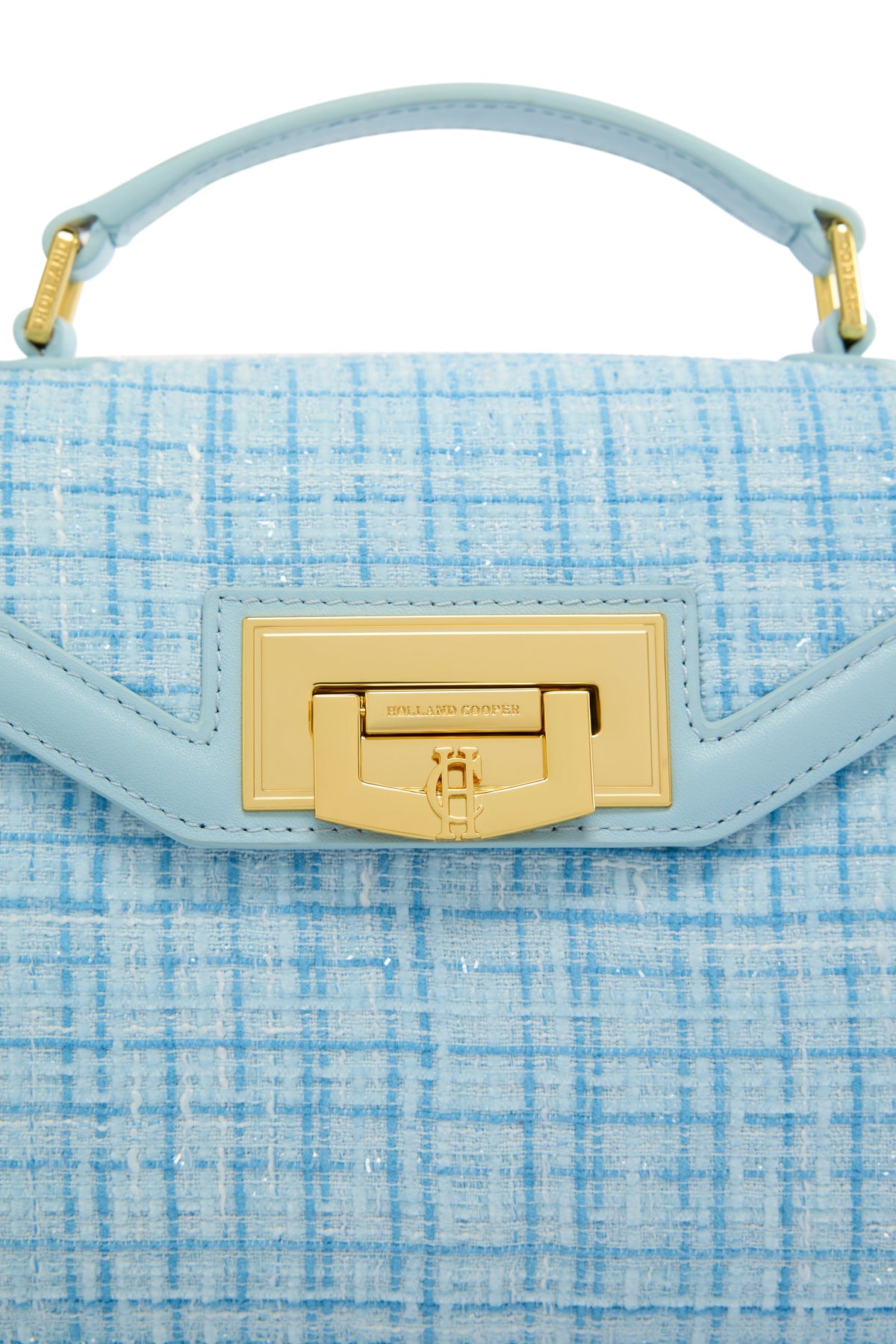 Mini Cheltenham Bag (Ice Blue Boucle)