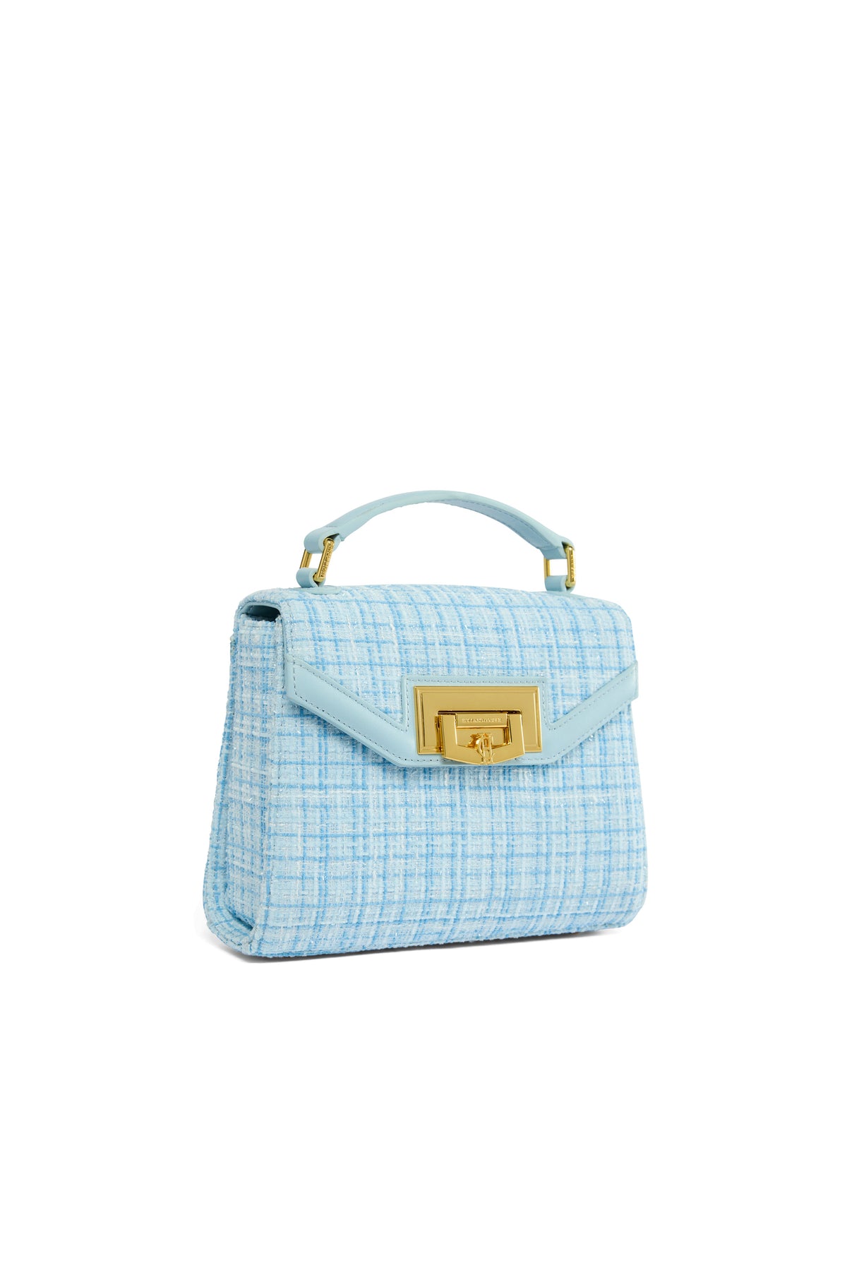 Mini Cheltenham Bag (Ice Blue Boucle)