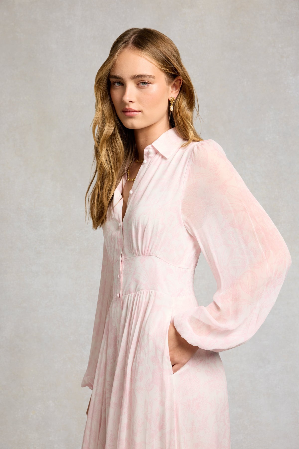 Paros Shirt Dress (Tropical Pink Paisley)
