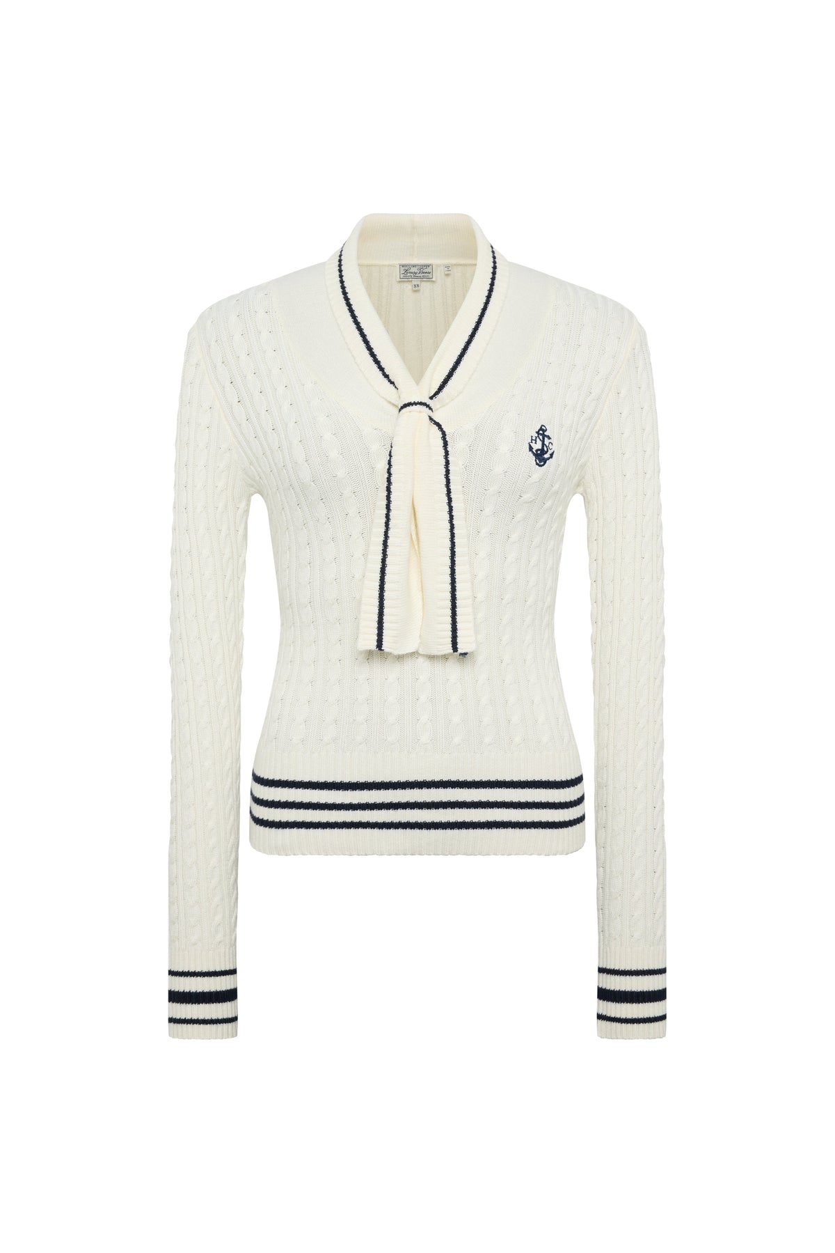 Pippa Knitted Top (Natural Ink Navy)