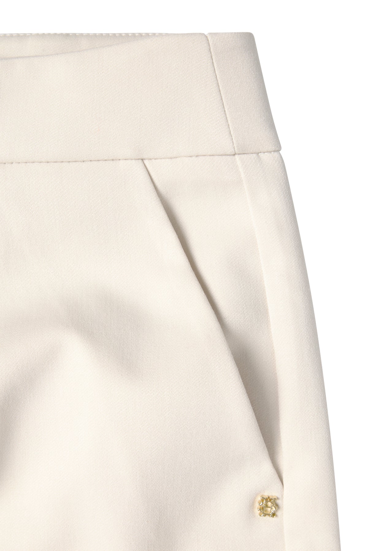 Pleated Wide Leg Short (Stone)