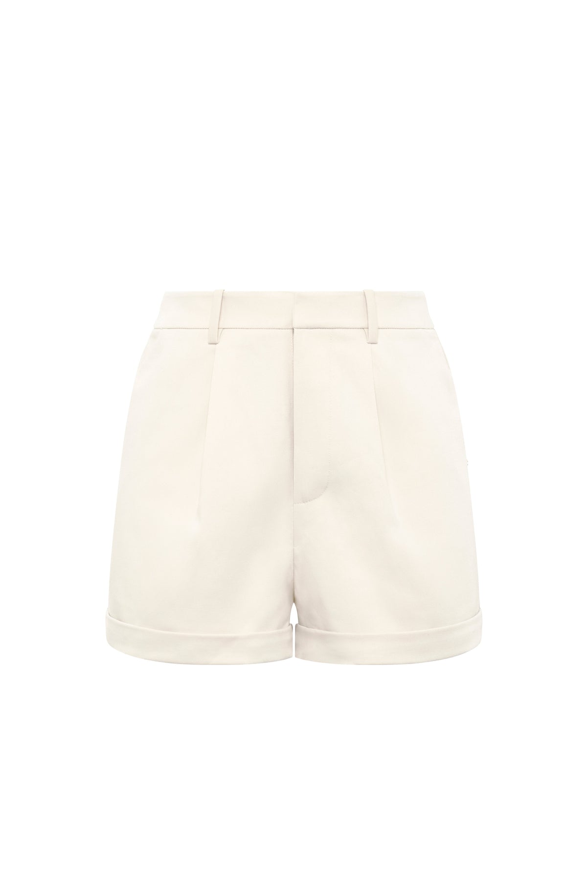 Pleated Wide Leg Short (Stone)