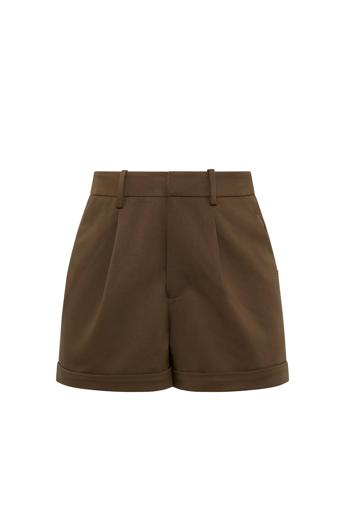 Pleated Wide Leg Short (Mushroom)