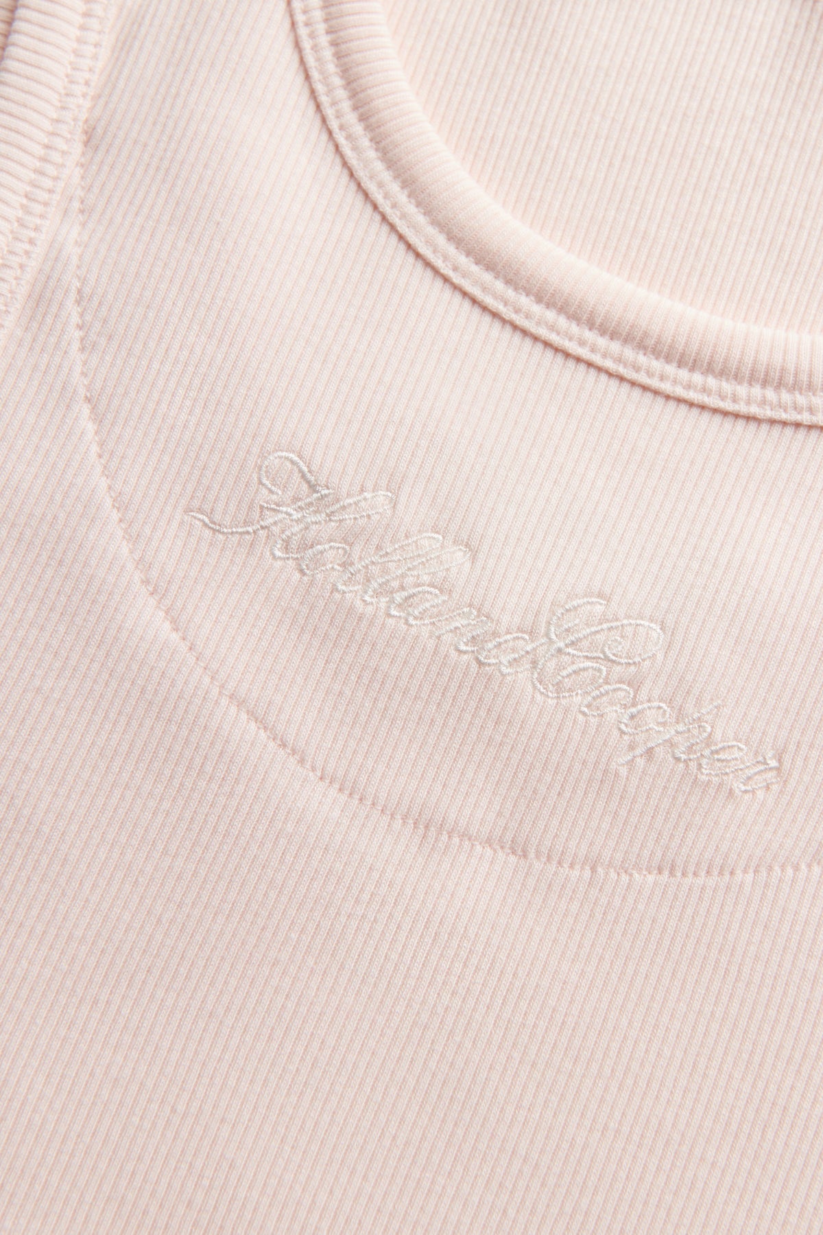 Rebecca Rib Tank (Palest Pink)