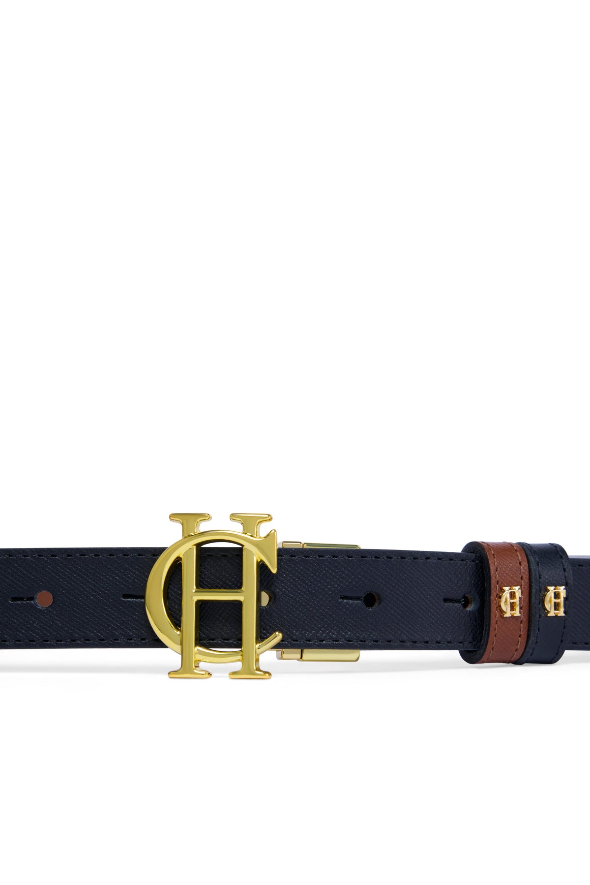 Reversible Slim Belt (Black Whisky)
