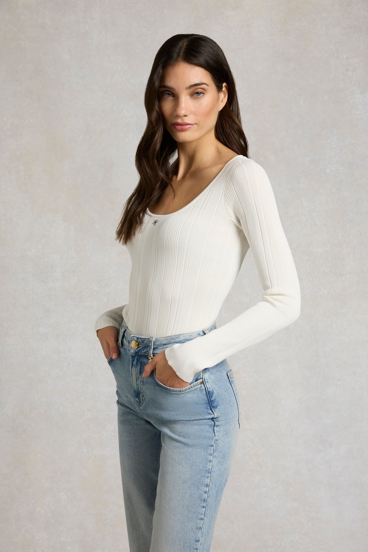 Ruby Knitted Longsleeve Top (Natural)