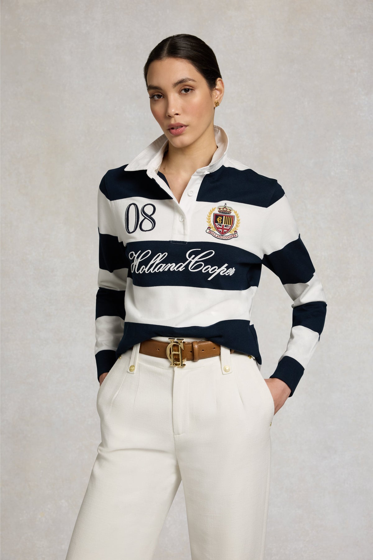Rugby Shirt (Navy Ecru)