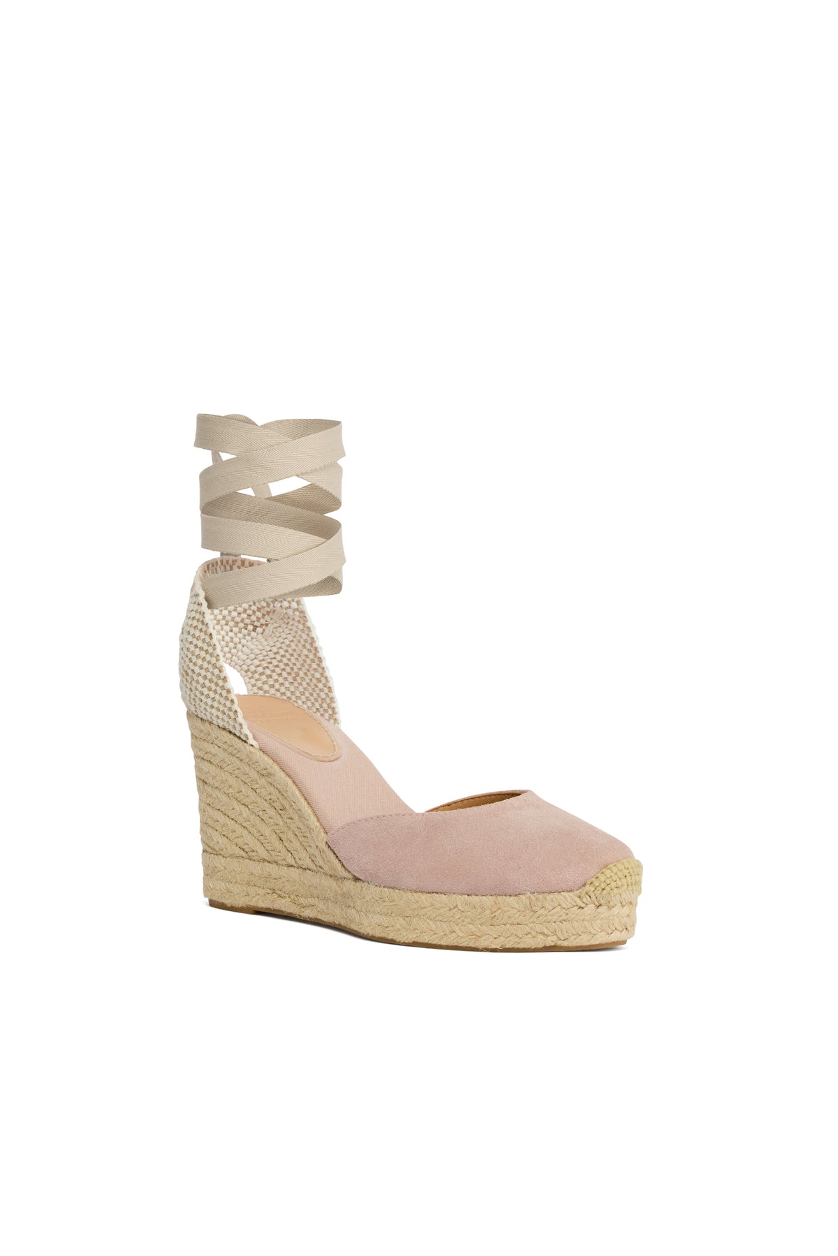 Seville Wedge Espadrille (Blush Pink)
