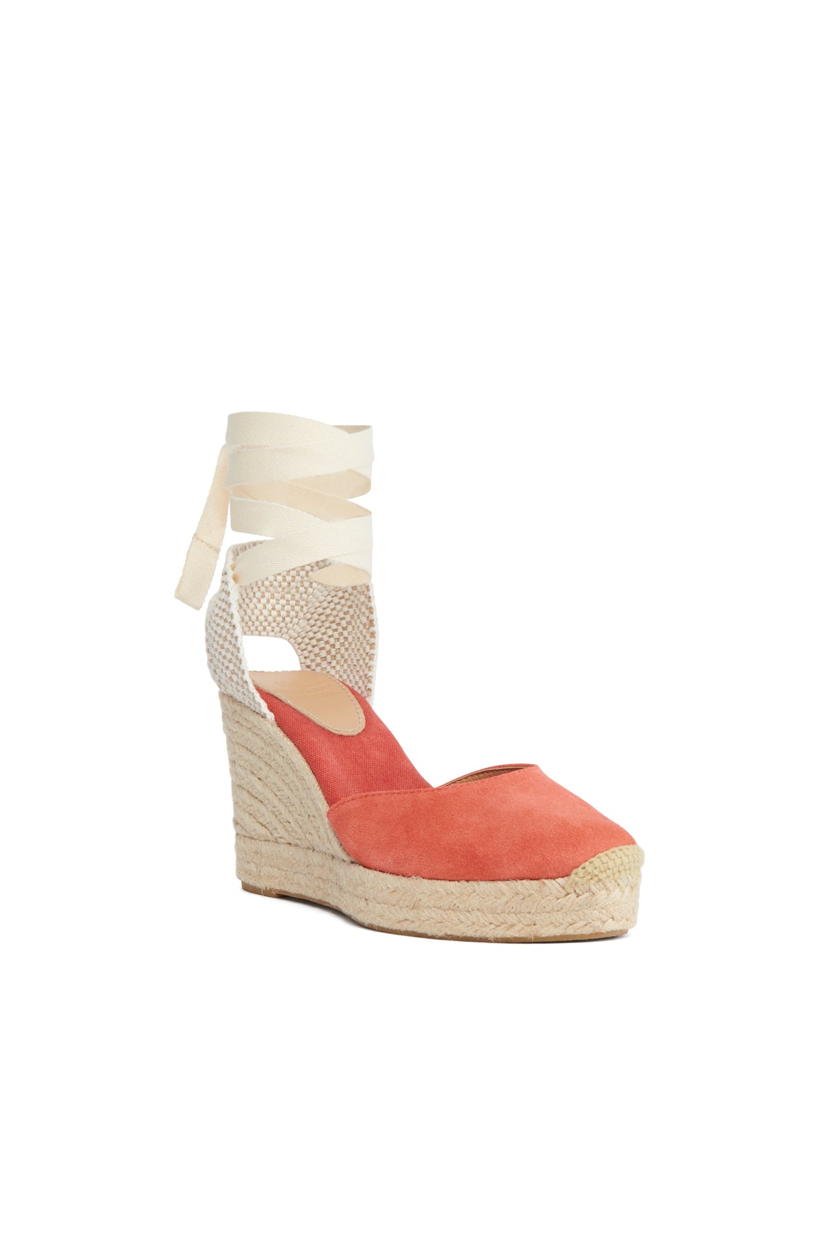 Seville Wedge Espadrille (Coral)