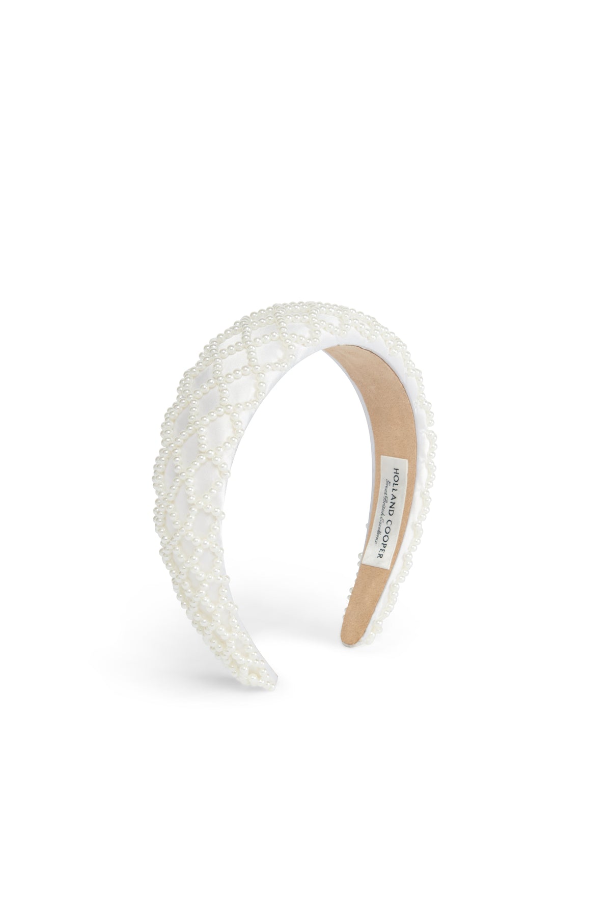Wide Headband (White Pearl)