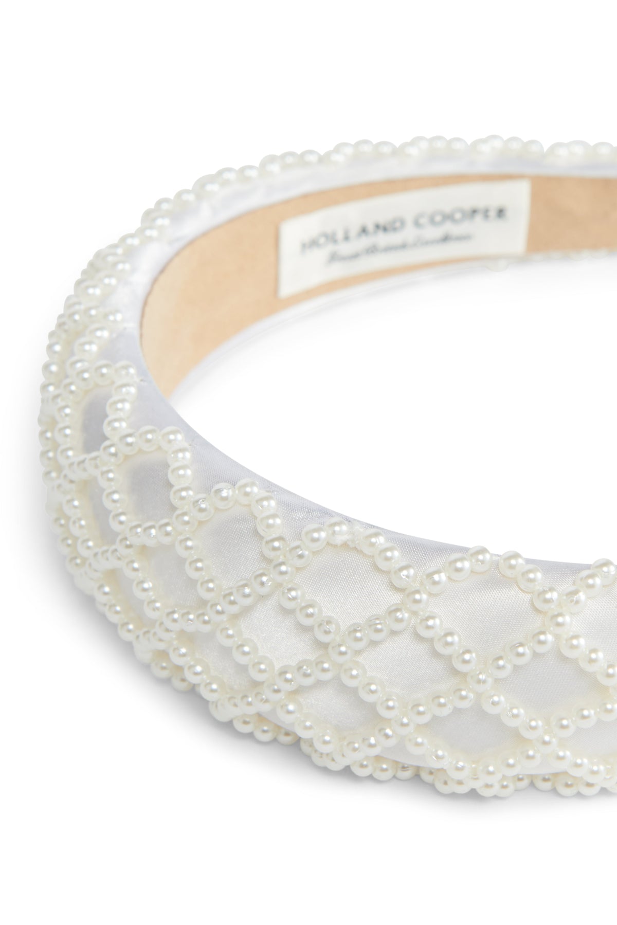 Wide Headband (White Pearl)