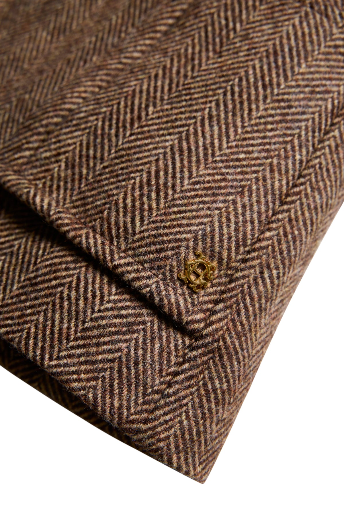 Country Classic Tweed Gilet (Large Scale Brown Herringbone)