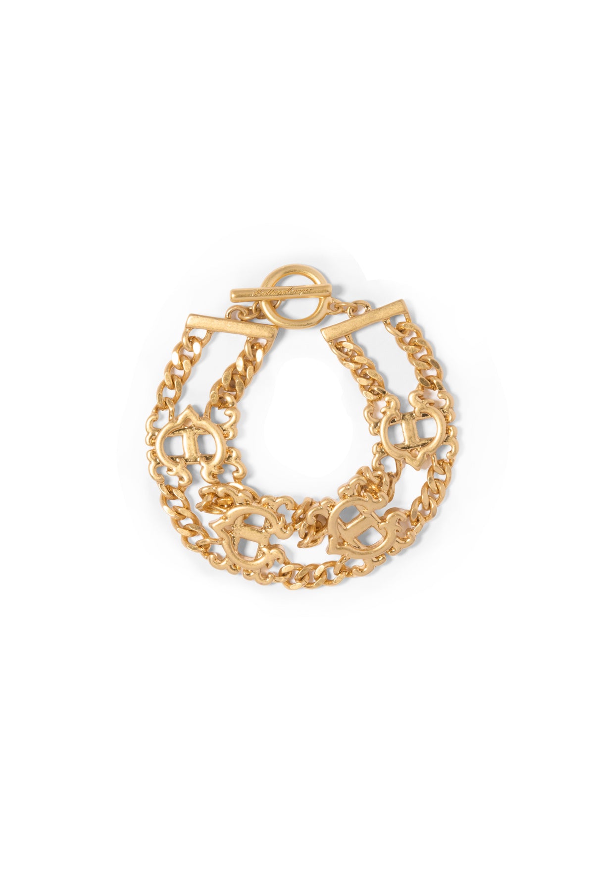 HC Double Chain Bracelet (Vintage Gold)