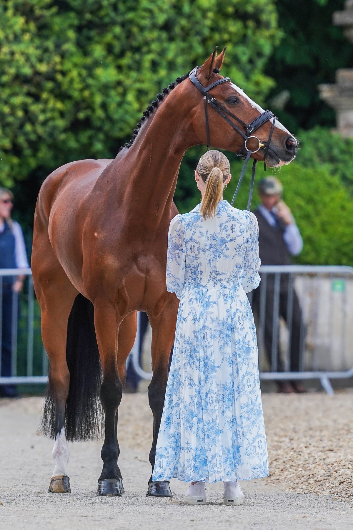 Cassie Sanger’s Badminton Trot Up 1 Paros Dress Look