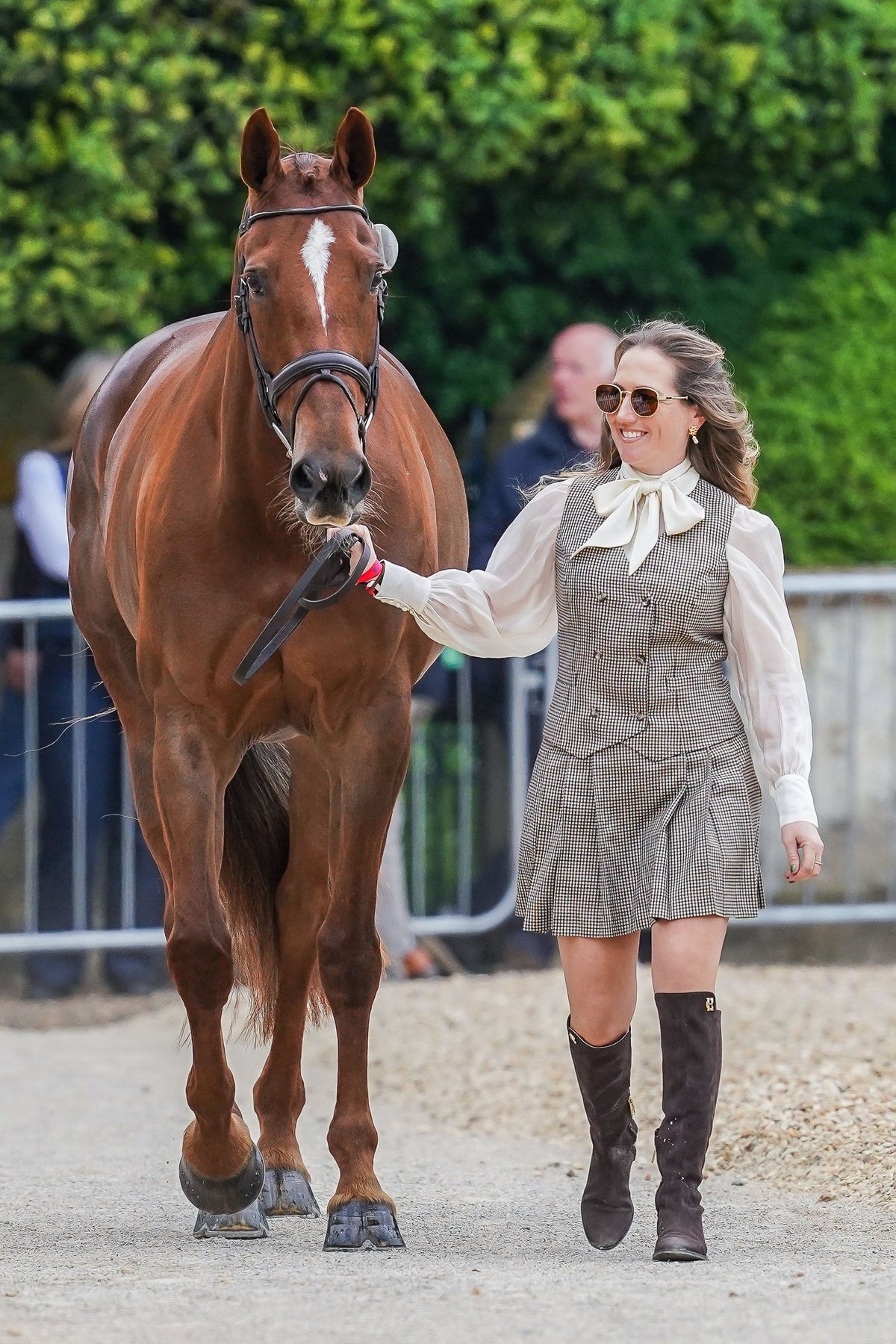 Laura Collett’s Badminton Trot Up 1 Westminster Tweed Look