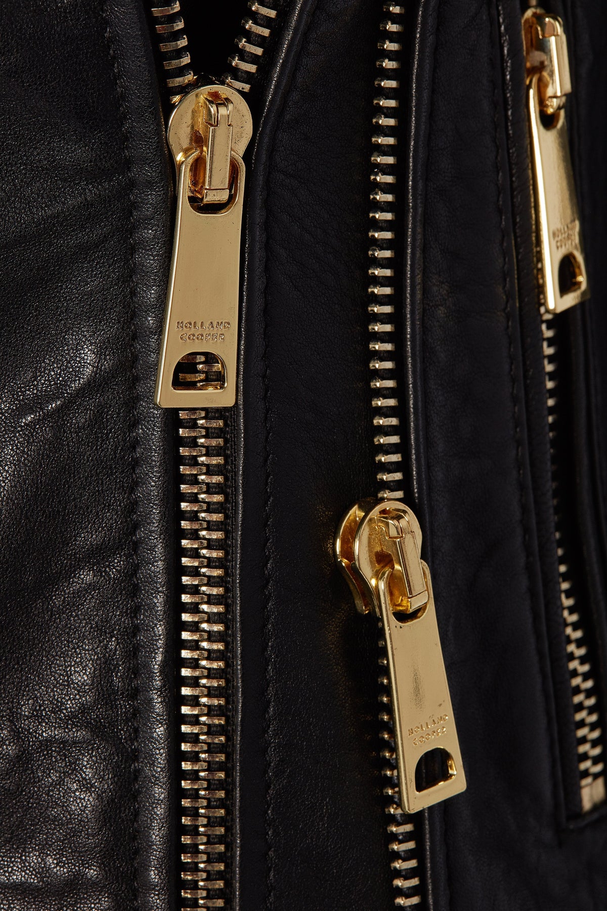 Leather Biker Jacket (Black)