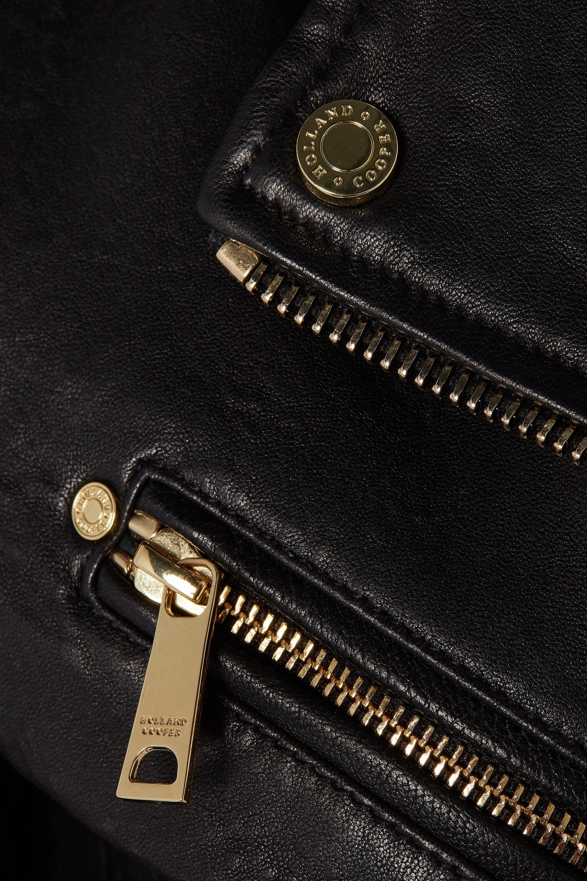 Leather Biker Jacket (Black)