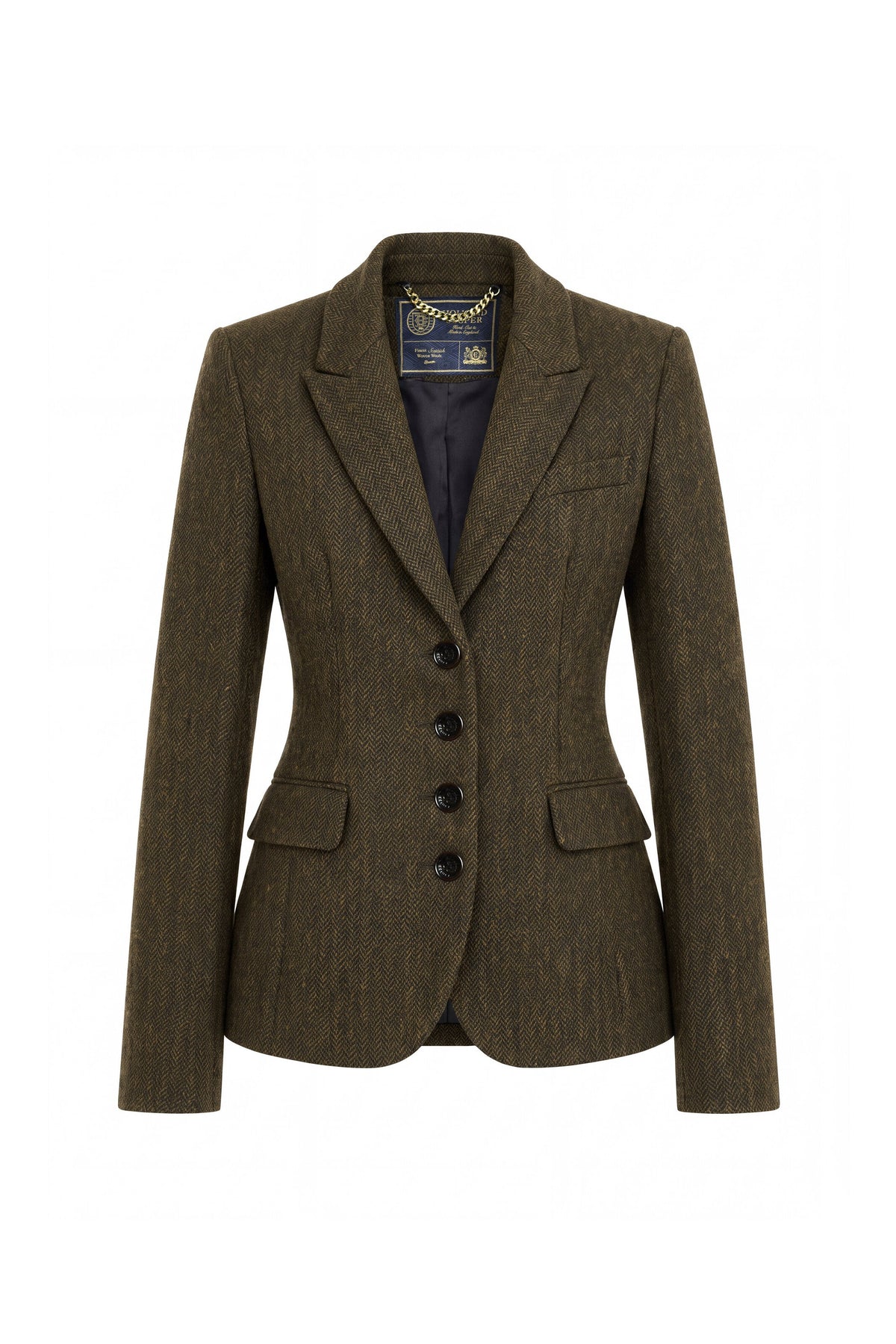 Hacking Jacket (Dark Green Herringbone)