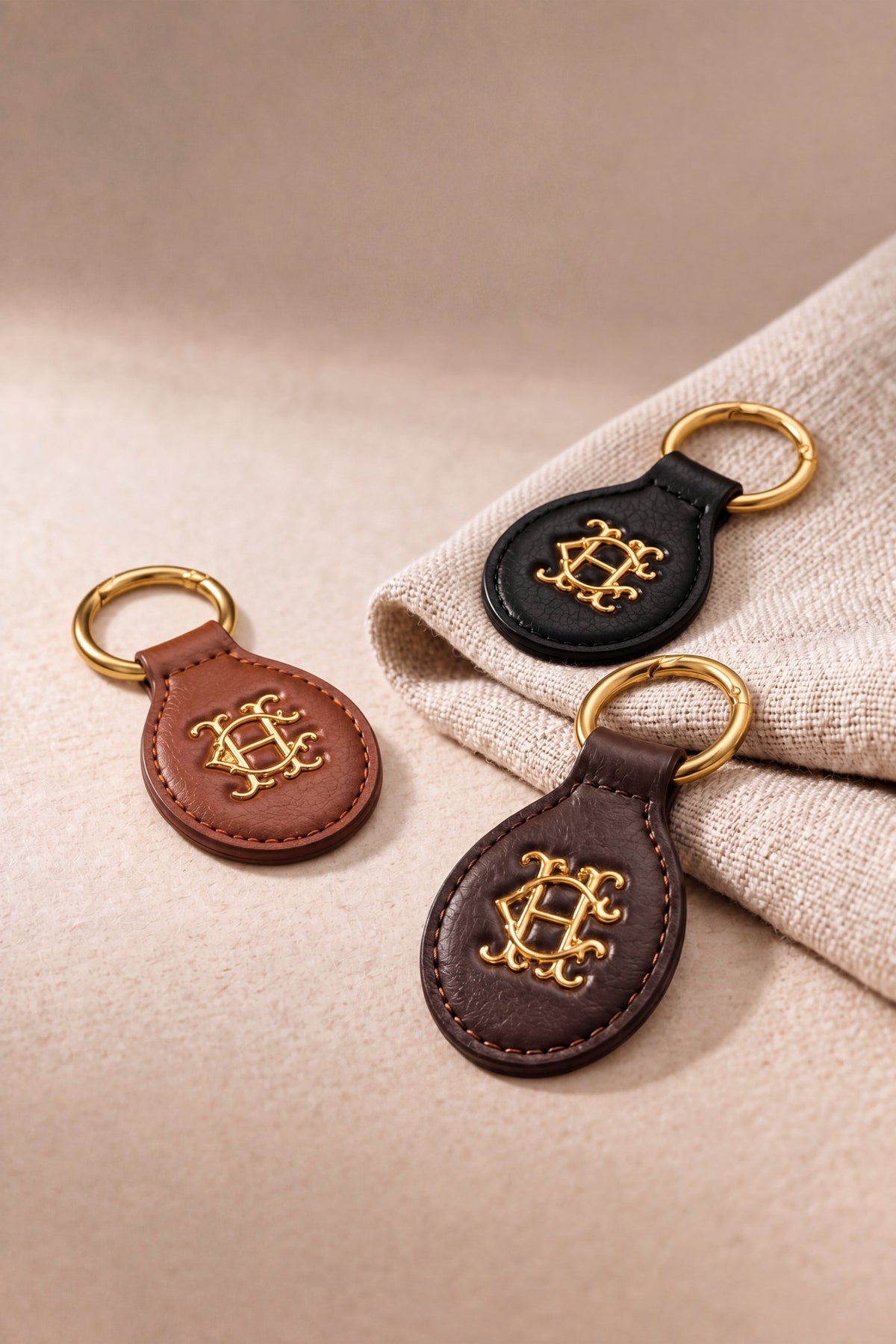 Heraldic HC Key Ring (Tan)