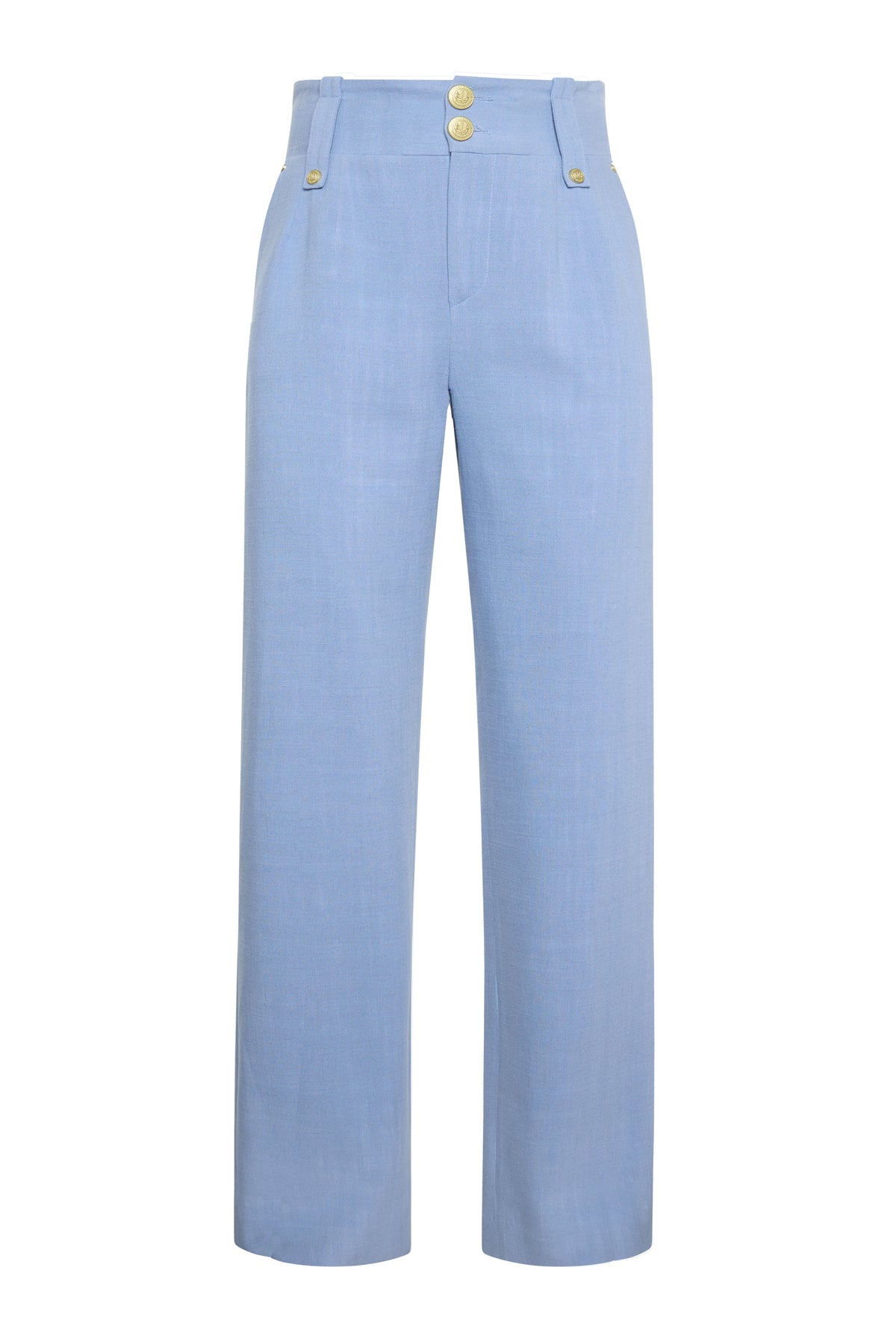 Ice Blue Linen Suit Set